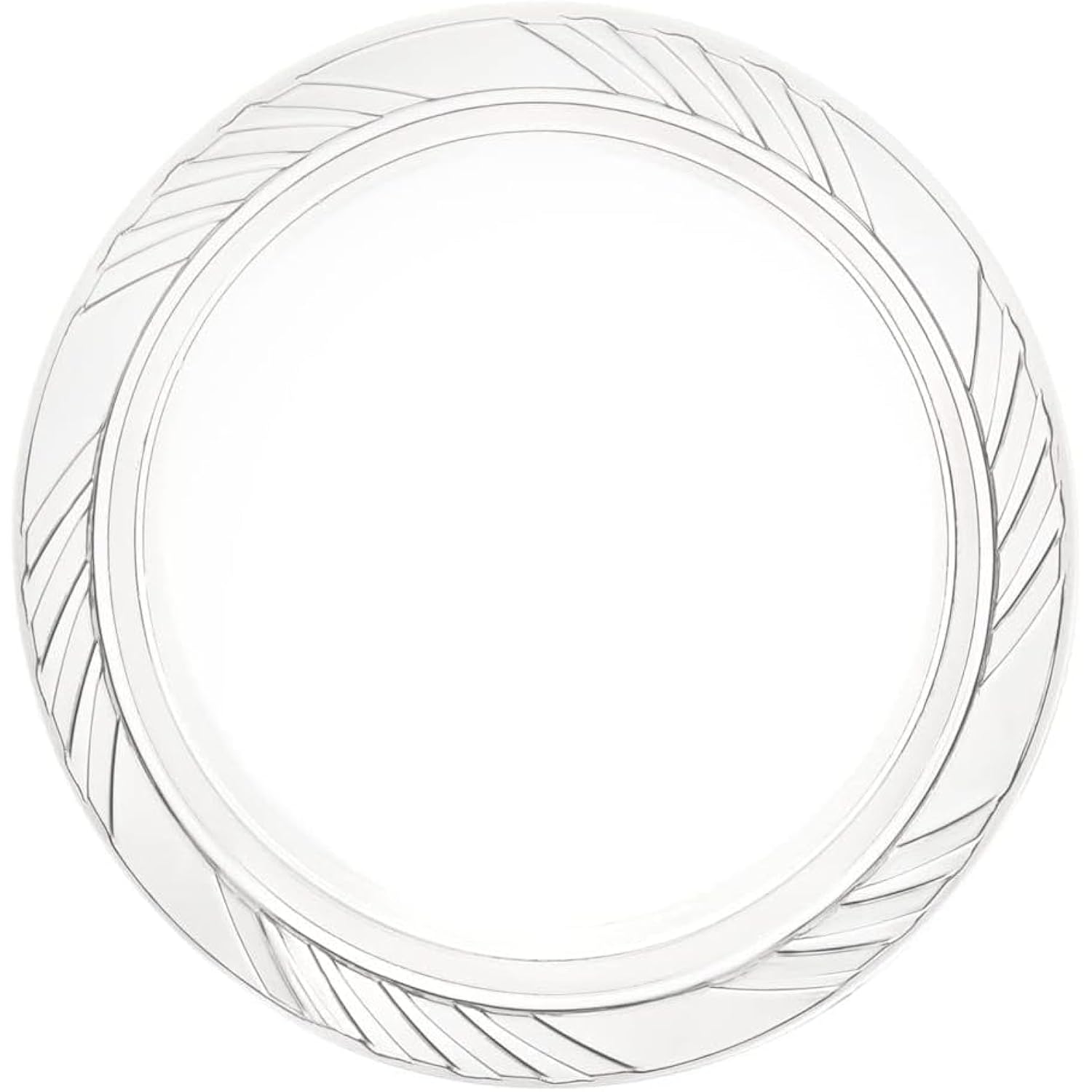 100 Clear 9 Inch Plastic Plates Set for Party BBQ Picnic Travel Events