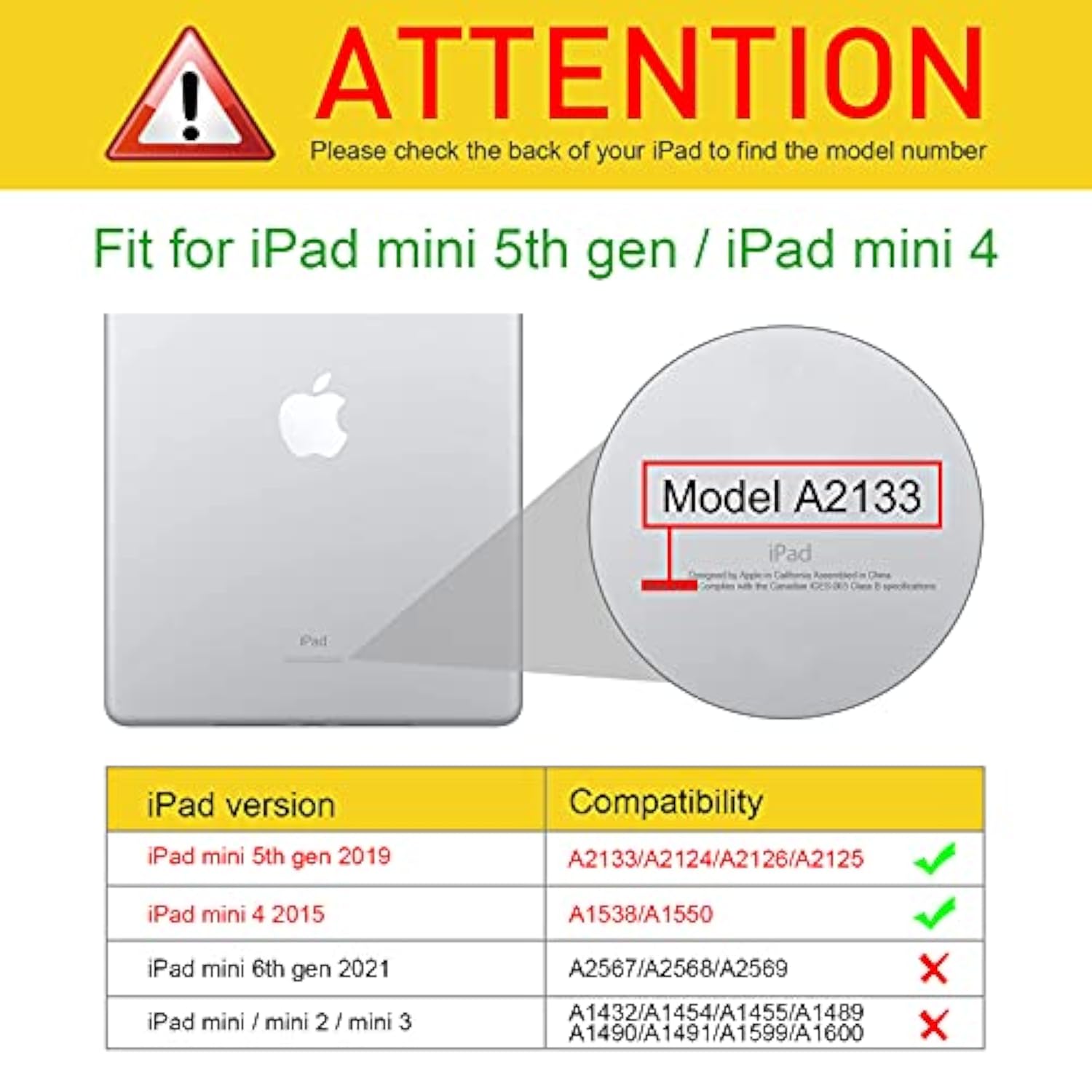 Fintie Hybrid Slim Case for iPad Mini 5 2019 / iPad Mini 4 - [Built-in Pencil