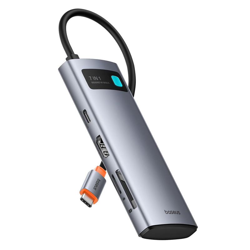 Baseus USB C Hub Multiport Adapter with 4K@60Hz HDMI, USB C Dock 7 in 1 with 1