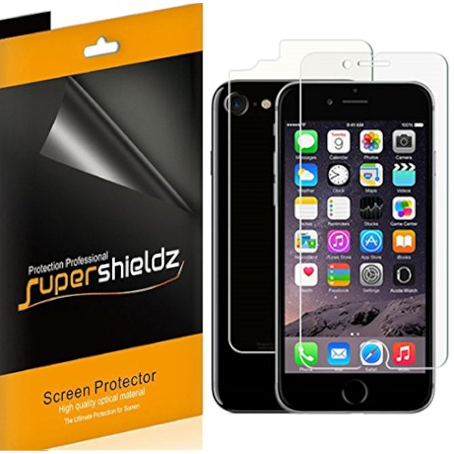 Designed For Iphone Se (2020, 2Nd Generation) And Iphone 8, 7, (Front And Back) Full Body Screen Protector, High Definition Clear Screen Shield (3 Front And 3 Back)