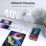 40W USB C Charger Cube, 2-Pack Wall Plug Fast Charging Block