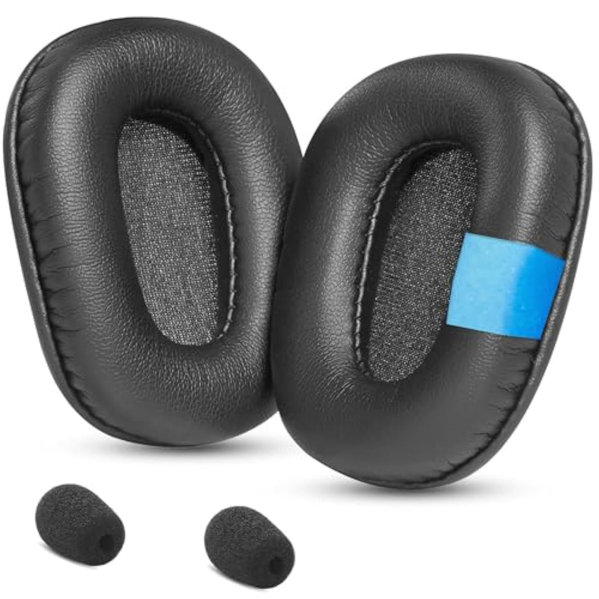 Replacement Ear Pads Cushions Compatible With Vxi Blueparrott B450-Xt S450-Xt B450Xt Noise Canceling Bluetooth Headset Protein Leather Earpads Ear Cups Cover Repair Parts