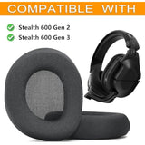 Stealth 600 Gen3 Ear Pads And Microphone Foam Replacement Ear Cushions Compatible With Turtle Beach Stealth 600 Gen 2/600 Gen2 Usb/600 Gen 2 Max/600 Gen3(600Xb) Wireless Headset