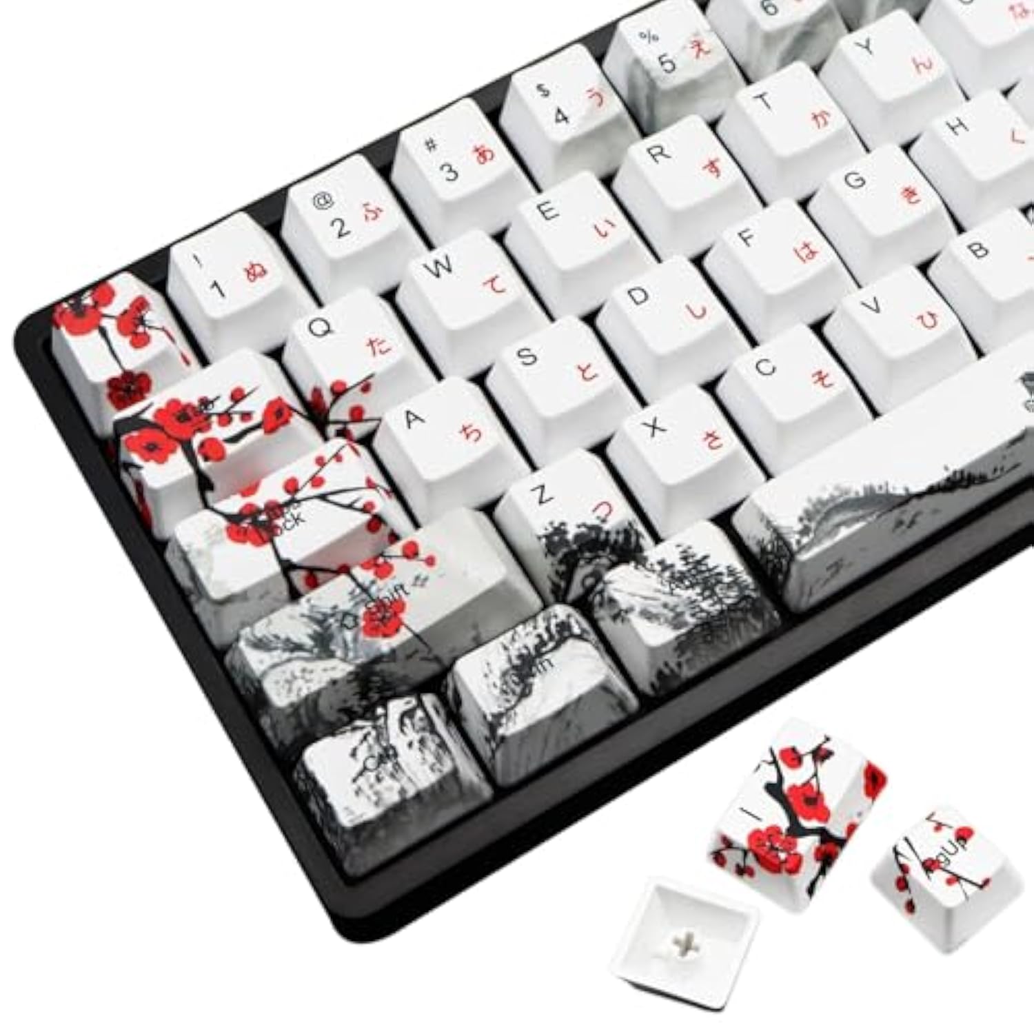 Keycaps 68 Set For Rk68 Gk68 Mechanical Keyboard, Custom Pbt Oem Profile Key C