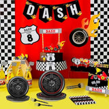 96 Pcs Race Car Plates And Napkins Party Supplies Race Car Birthday Party Decorations Race Car Party Favors Race Car Party Supplies For Boys