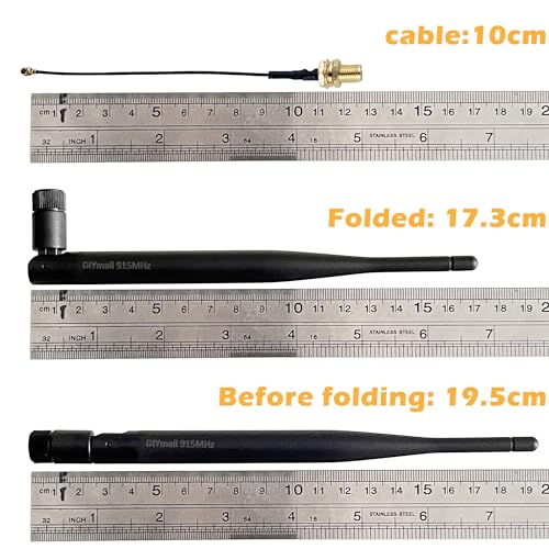 915Mhz Lora Antenna 5Dbi Gain Sma Male Omni-Directional Antenna With U.Fl To Sma Connector For Meshtastic Devices Lora Board (1Pcs)