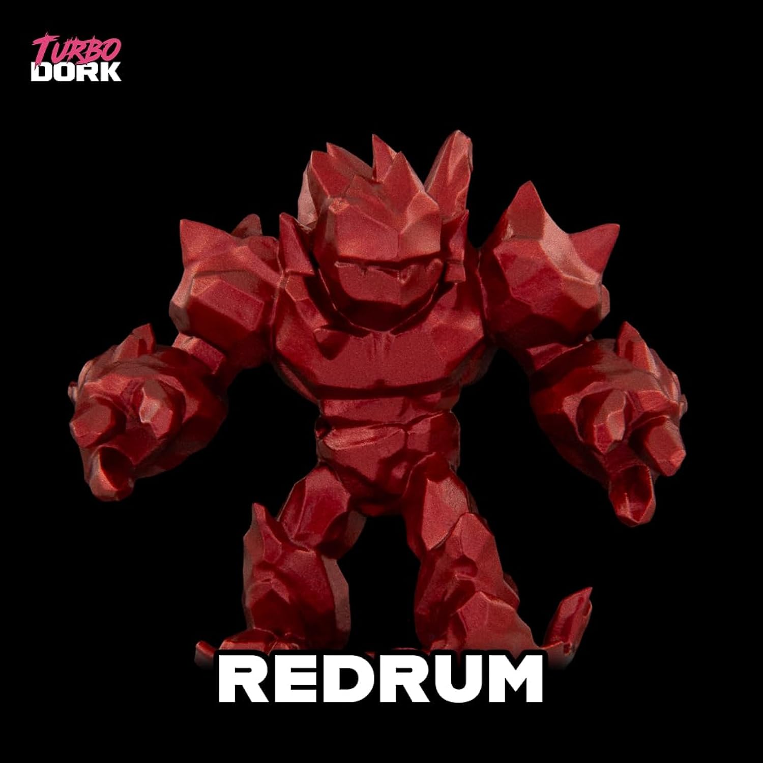 Redrum Metallic Acrylic Paint 22Ml Bottle - Water-Based Non-Toxic Metallic Finish Paint