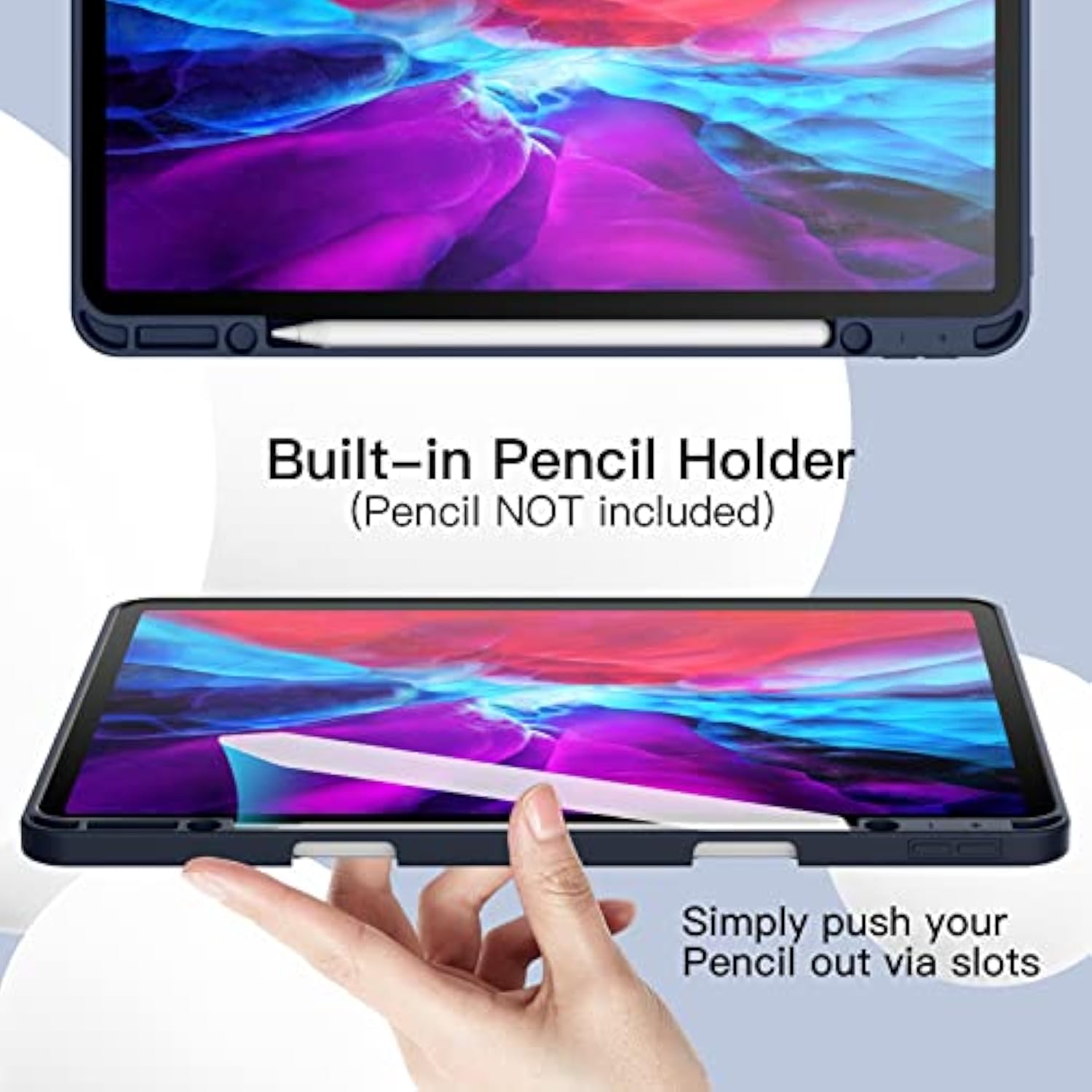 JETech Case for iPad Pro 12.9-Inch (2020/2018 Model, 4th/3rd Generation) with