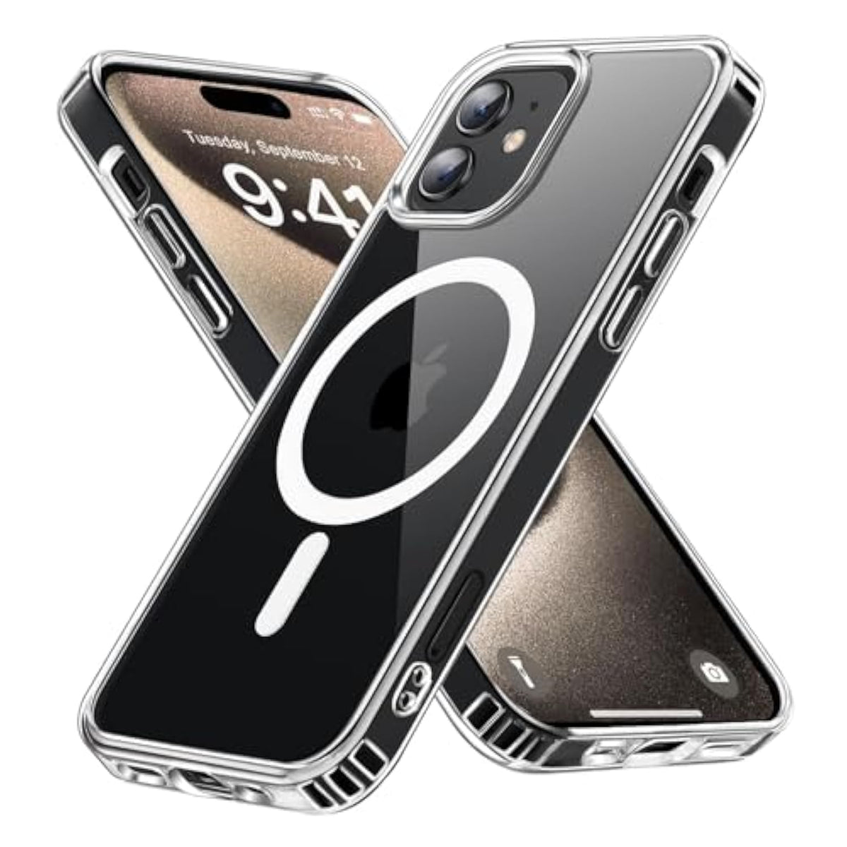 Magnetic For Iphone 11 Case,Compatible With Magsafe,Not Yellowing?Military Grade Protection,Ultra Thin Shockproof Phone Case For Iphone 11-Clear