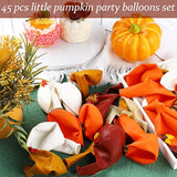 45pcs Little Pumpkin Balloons 12 Inch for Thanksgiving Autumn Baby Shower Birthday Party Decor