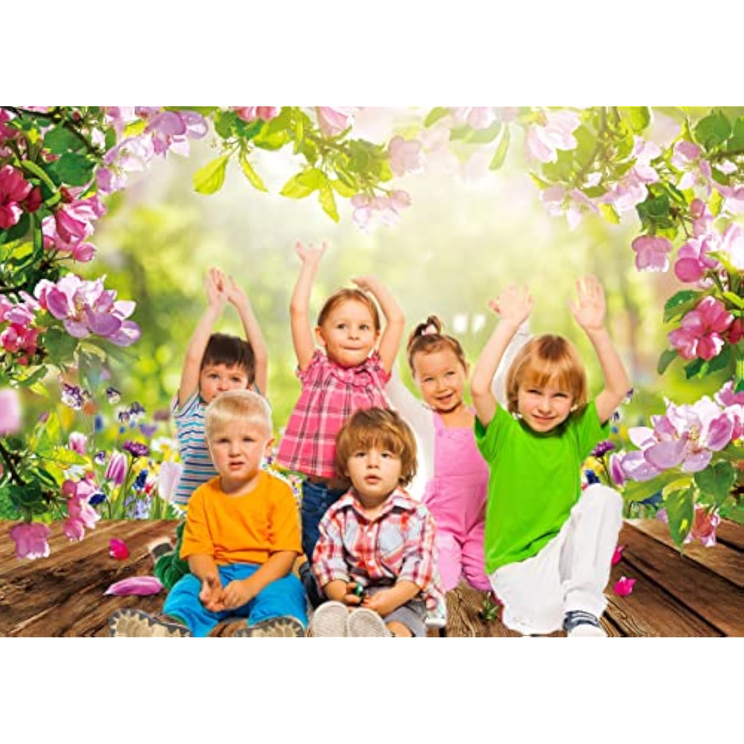 7X5Ft Spring Backdrop Spring Backdrops For Photography Floral Backdrop Wall Nature Scenery Banner F43