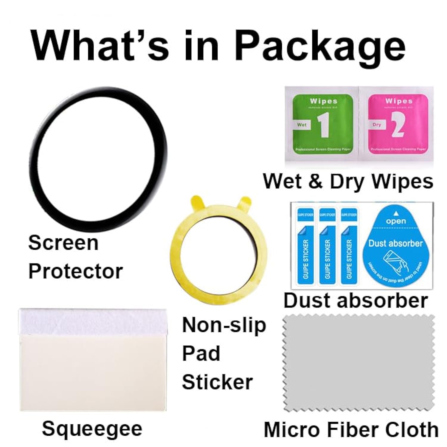 3D Screen Protector Compatible With Amazfit Active 2 44Mm 1.32" Round Fitness Tracker Smart Watch, Pmma Material, Anti-Shatter, Full Coverage, With Non-Slip Pad Sticker, 3-Pack