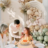 Sage Green Balloon Arch Kit 126pcs Neutral Balloons for Baby Shower, Wedding & Parties