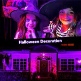 Halloween Led Black Light: 15W Spot Lights Outdoor Uv Spotlight For Halloween Christmas | 2 Pack 110V Plug-In Blacklight With Ip65 Waterproof For Party Body Paint Fluorescent Poster Neon Glow
