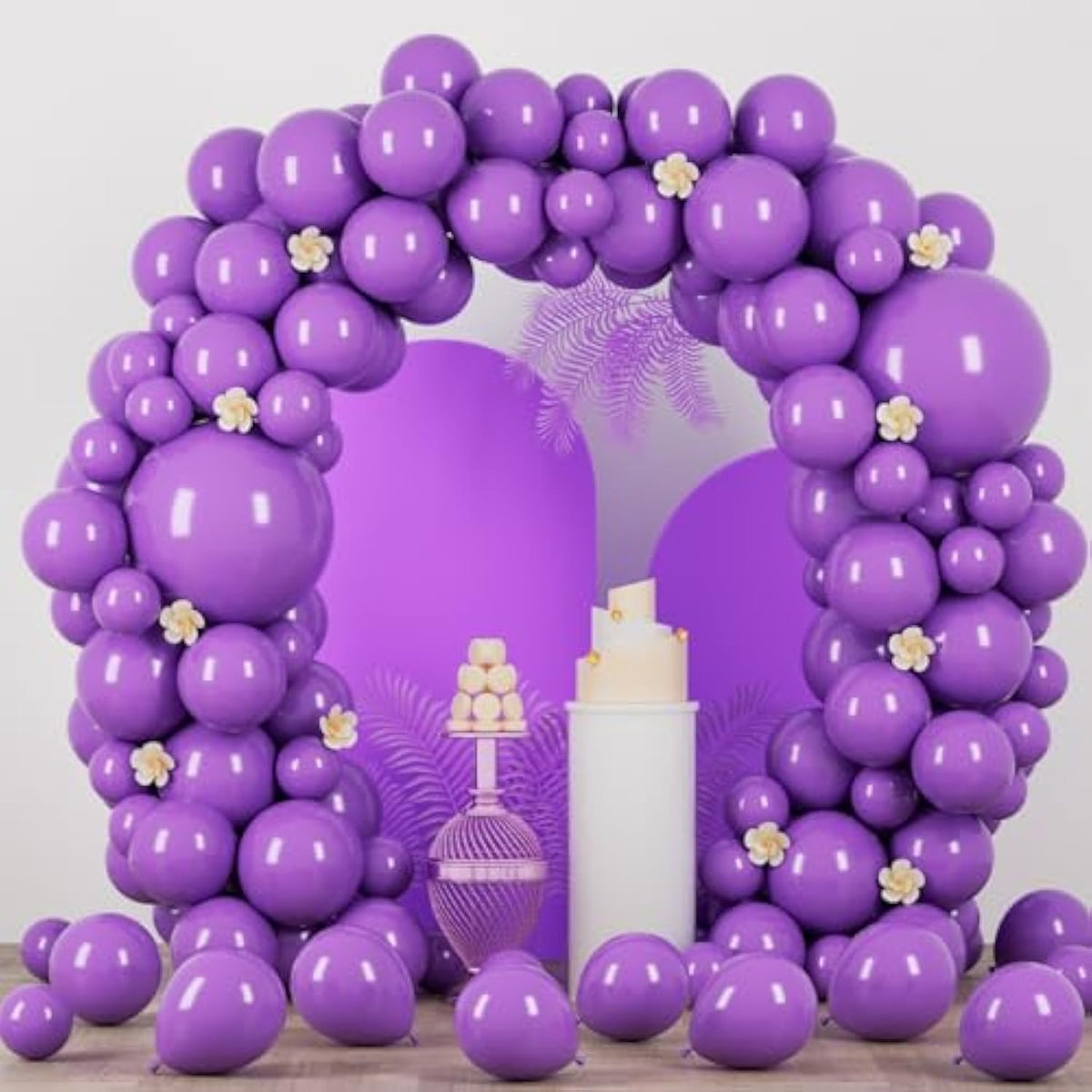 90pcs Purple Balloons Mixed Sizes Garland Arch Kit Party Decorations