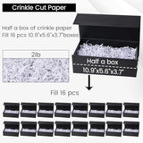 2Lb Crinkle Cut Paper, White Shredded Confetti Paper For Gift Basket Filling Wedding Anniversary Party Gift Box Filler Stuffing