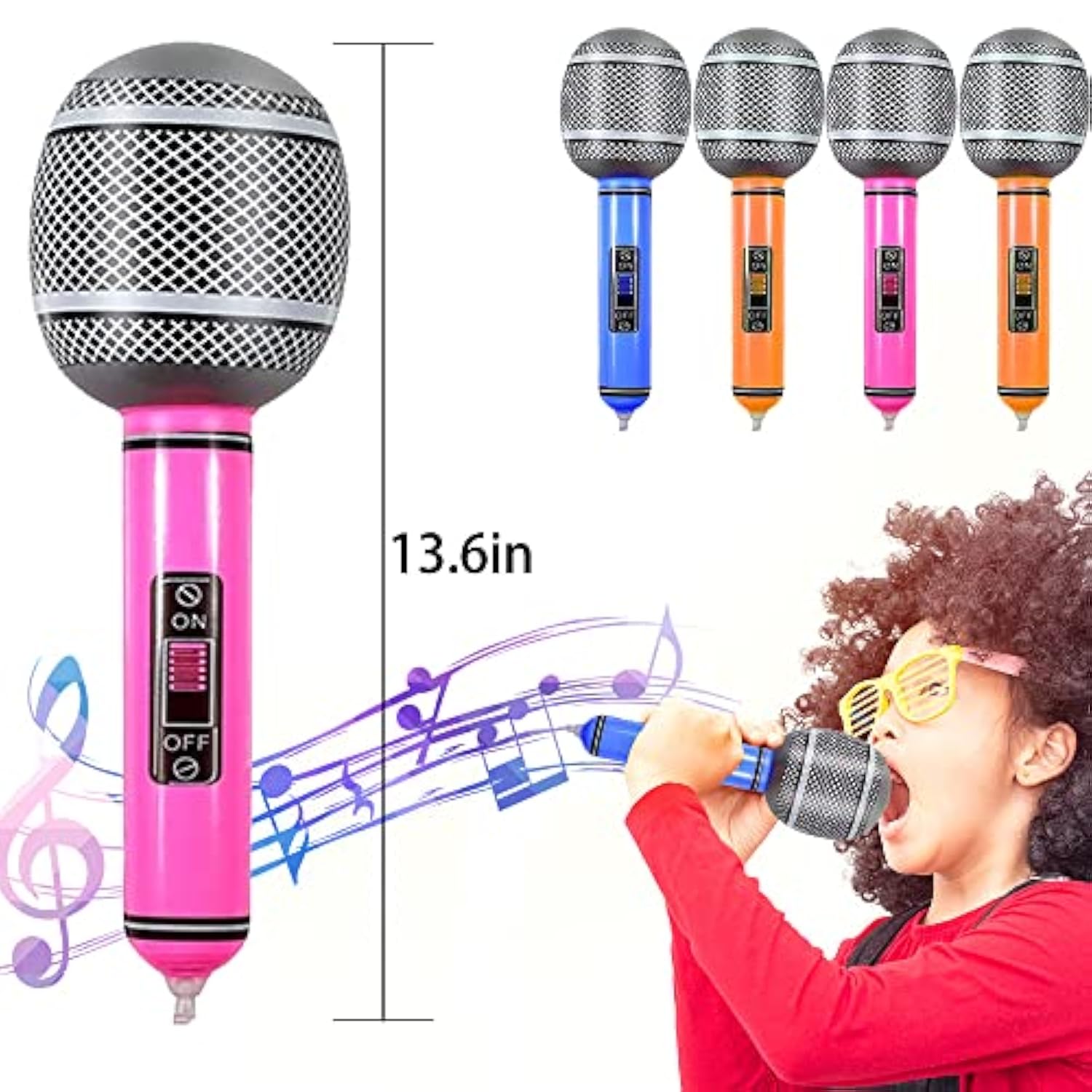 15pcs Inflatable Guitar Balloons 70s 80s 90s Party Decorations Pool Toys for Kids Adults