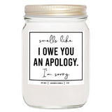 You Nique Designs Apology Gifts 8Oz Candle - Im Sorry For Her, Girlfriend, Wife - Sorry Present, Apology Gift For Him, Men - Unique I'M Sorry Surprise (Lavender & Vanilla)