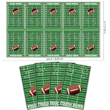 Football Tablecloths, 4 Pack Football Table Cover, Rectangular Game Day Table Cover Football Field For Footbal Decorations, Tailgate Football Party, Football Party (Football-2-Zb)