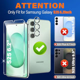 3-Pack Screen & 3-Pack Camera Protector for Samsung S25 [6.2"], 9H Glass, HD Clear, Case Friendly