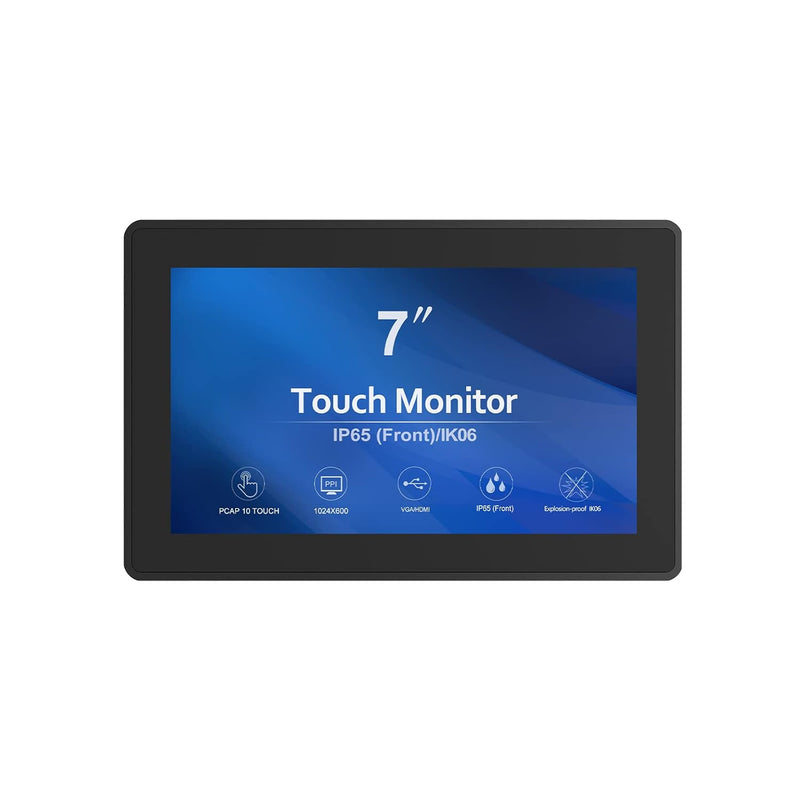 7 Inch Open Frame 1024X600 Hdmi Pcap Touch Monitors For Consumer, Retail Pos,