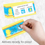 Big Dot of Happiness Ducky Duck - Baby Shower or Birthday Party Game Scratch Off Cards - 22 Count