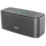 DOSS SoundBox Touch Wireless Bluetooth Speaker with 12W HD Sound and Bass, IPX5 Water-Resistant, 20H Playtime, Handsfree, Portable for Office, Home, Outdoor, Travel- Grey