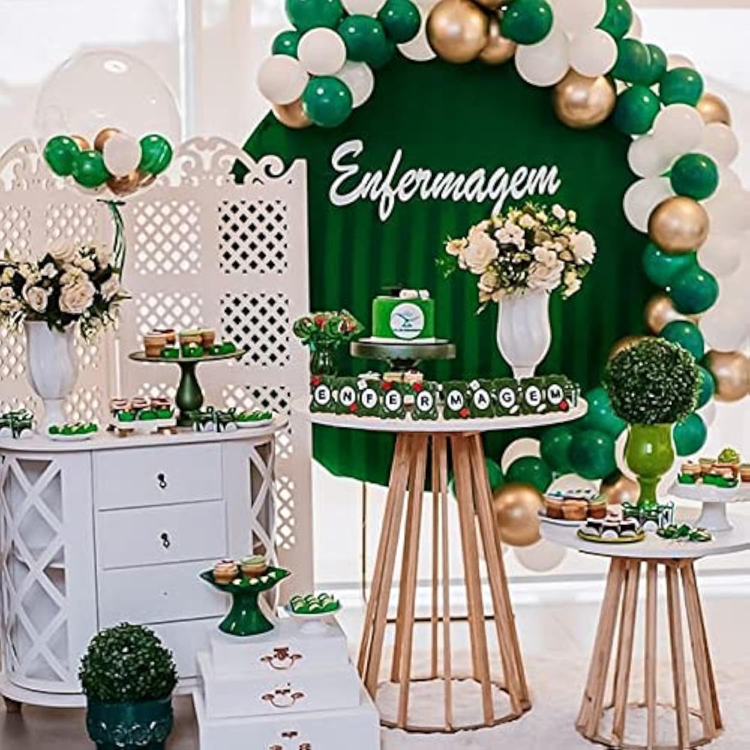 129Pcs Dark Green Balloons Different Sizes 18 12 10 5 Inches Emerald Green Latex Balloon Garland Arch For Masquerade Party Decorations Birthday Baby Shower Wedding Safari Jungle Party Supplies