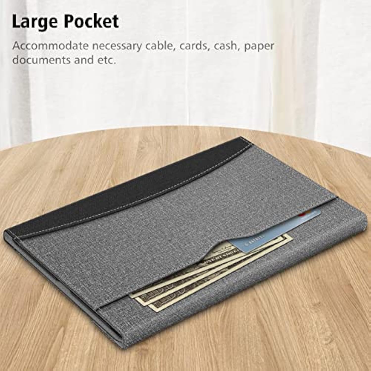 Fintie Case For Samsung Galaxy Tab S10 Ultra 2024 / S9 Ultra 2023 14.6 Inch, Multiple Angle Portfolio Cover With Pocket Auto Sleep/Wake, Gray