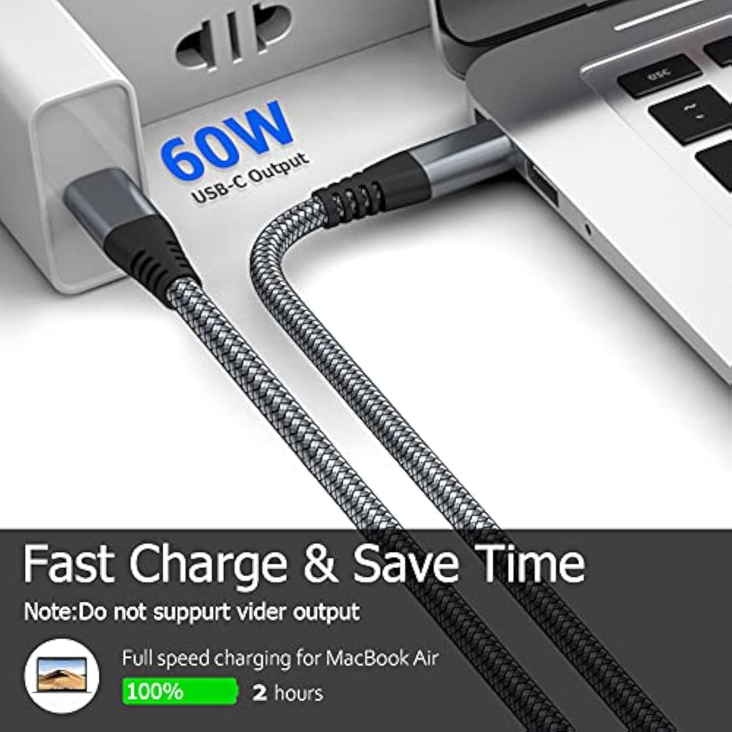 Usb C To Usb C Cable 6Ft 60W, 3Pack Usb C Cable, Pd Type C Charging Cable Fast Charging Compatible With Iphone 15, Macbook Pro, Ipad Pro, Galaxy S20 And Other Usb C Charger