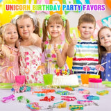24 Pack Unicorn Dinosaur Party Favors For Kids Goodie Bags Stuffers Pop Fidget Toys Bulk Its,Unicorn Toys Pinata Stuffers Birthday Party Favors Small Kids Mini Classroom Prizes Pop Keychain It