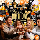Whiskey Party Decorations For Men, Aged To Perfection Party Supplies W