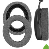 Geekria Comfort Linen Replacement Ear Pads for Corsair HS70 PRO, HS60 PRO, HS50 PRO Headphones Ear Cushions, Repair Parts (Grey)