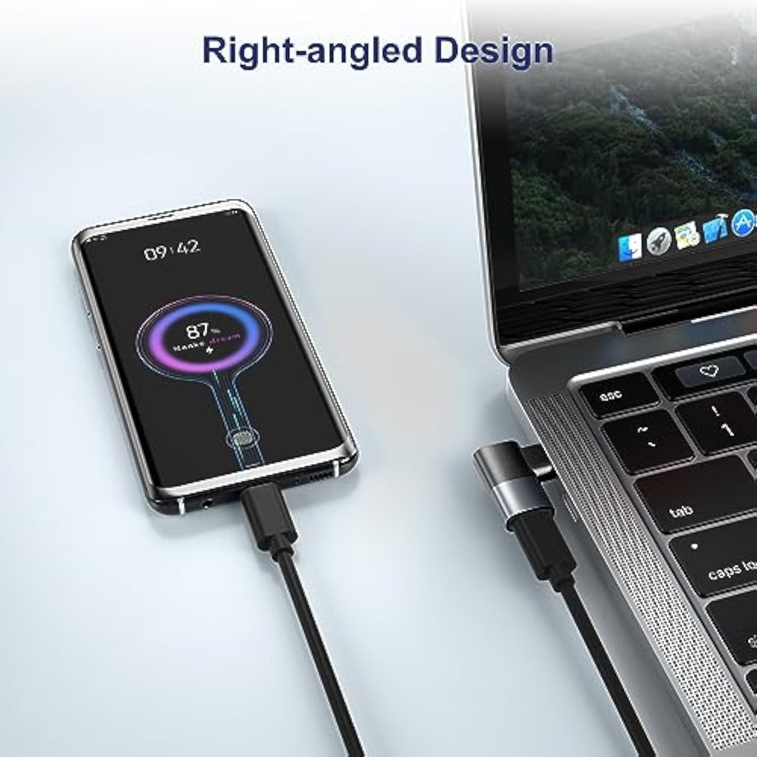 Usb C 90 Degree Adapter 3Pack,Right Angle Usb C Male To Type C 3.2 Gen 2 Femal
