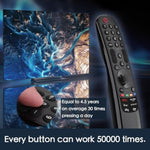 Magic Remote Compatible For Lg Smart Tv,Universal Replacement Magic Control For 2023 To 2019 Lg Tv,Compatible An-Mr23Ga/23Gn,An-Mr22Ga/22Gn,An-Mr21Ga,For Uhd Oled Qned Nanocell 4K 8K Models