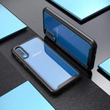 For Galaxy A50 Case,Hybrid 2 In 1 Slim Fit Heavy Duty Protection Shock Resistant Sturdy Shockproof Clear Case With Black Bumper Cover For Galaxy A50/A30S/A50S,Black