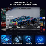 Compatible With Netflix & Built-In Appssmart Projector With Wifi And Bluetooth, Ai Auto Focus & Keystone Portable Movie Projector, Native 1080P 4K Support Home Theater Outdoor Proyector
