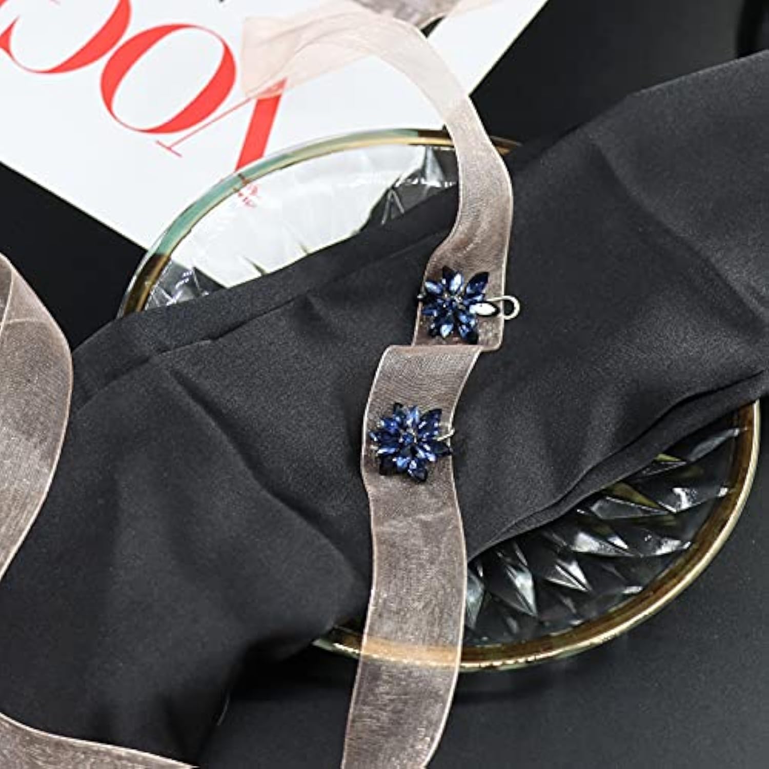 4 Pcs Sliver Rhinestone Buttons Crystal Embellishments Sew On Clothing