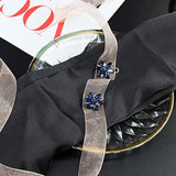 4 Pcs Sliver Rhinestone Buttons Crystal Embellishments Sew On Clothing