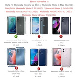 For Motorola Moto G 5G 2024 Case: Dual Layer Protective Heavy Duty Cell Phone Cover Shockproof Rugged With Hd Screen Protector - Military Protection Bumper Tough - Motorola Moto G 5G 2024, Blue