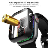 6 Pack Case with Screen Protector for Apple Watch Series 9/8/7 41mm