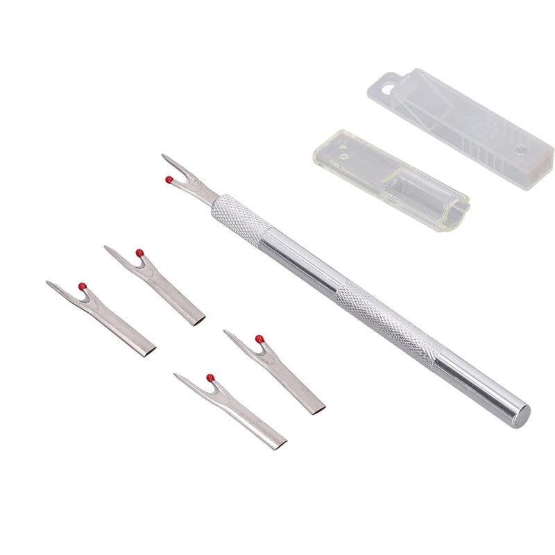 Seam Cutter, 5 Piece Metal Seam Ripper Set With Replacement Blade Aluminum All