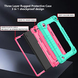 For Tcl Tab 8 Le Tablet Case,With Shoulder Strap Soft Silicone&Hard Back Hybri