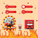 Firetruck Birthday Party Supplies Decorations, Fire Truck Theme Paper Plates And Napkins Set For 24 Guests, 120 Pcs Disposable Firefighter Party Dessert Dinnerwares