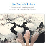Japanese Mouse Pad, Large Japanese Desk Mat, Xl Anime Gaming Keyboard Mat, Nonslip Rubber Base, Big Extended Desk Protector For Home Office, 31.5”X11.8”