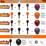 Halloween Balloon Arch: Orange, Black, Purple, Burgundy