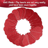3D Red Heart Paper Garland Valentines Day Decorations 59Ft Heart Hanging Streamer Banner Valentines Hanging String Hearts For Valentine'S Day Wedding Birthday Bachelorette Engagement Party, 6 Pack