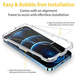 3-Pack Screen Protector For Iphone 12 Pro Max, Double Shatterproof Tempered Glass [Easy Installation] [9H Hardness] [99.99% Hd Clear] [Case Friendly] For Iphone 6.7 Inch