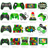 Green Video Game Hanging Swirls 20Pcs Gamer Birthday Party Decorations Game On Birthday Hanging Decoraiton Gaming Ceiling Streamers For Game Level Up Party Supplies