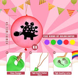 30 Pcs Dinosaur Punch Balloons For Kids 18 Inch Animal Pirate Skull Punching Balloon Punch Bounce Balls With Rubber Band For Valentines School Gift Exchange Birthday Party(Dinosaur)